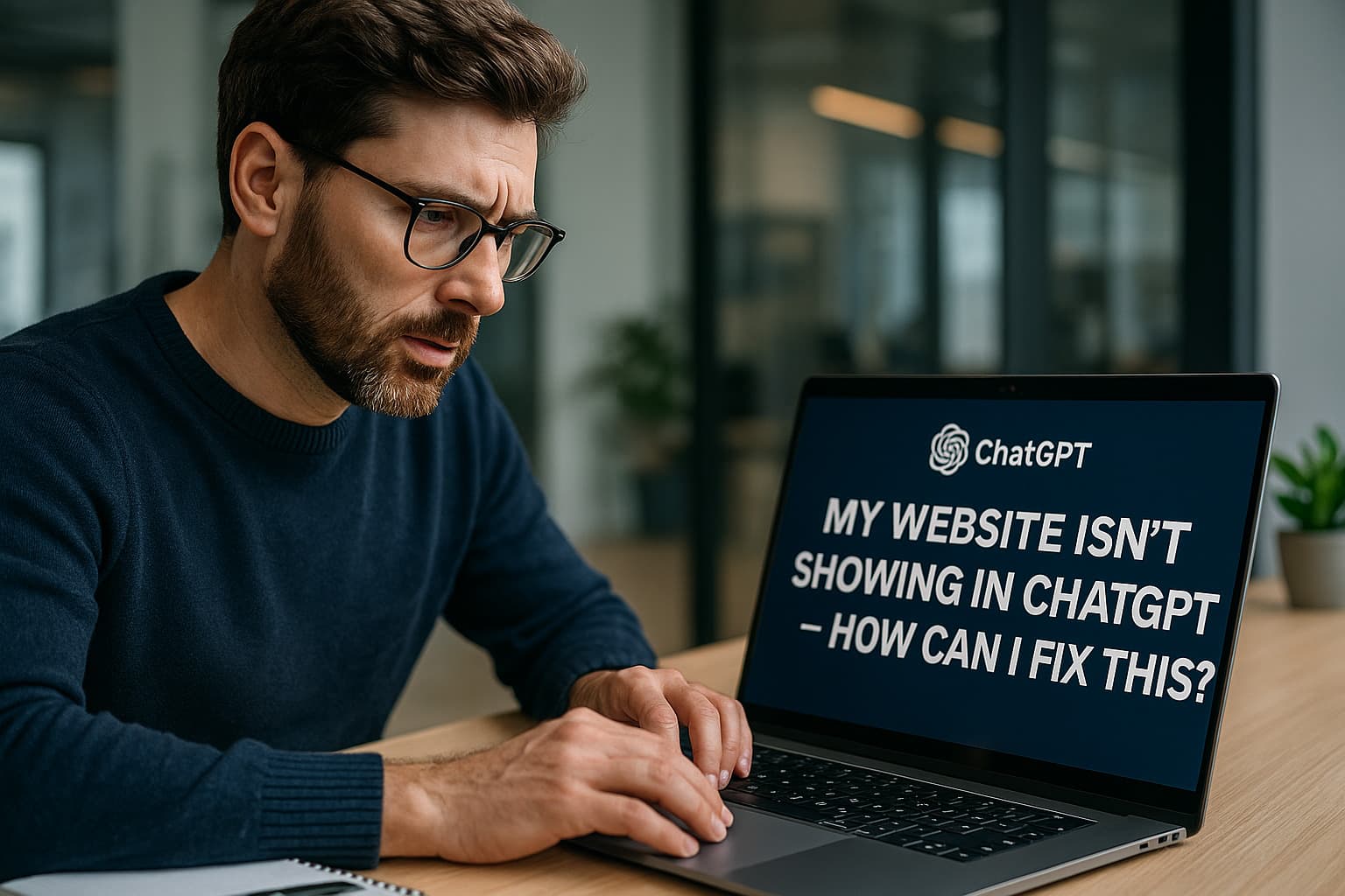 Why website not showing in ChatGPT